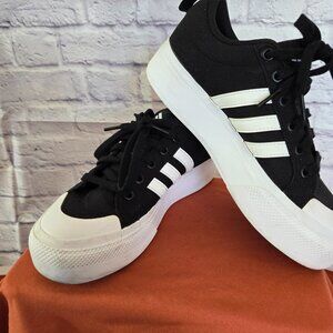 Adidas Women's Platform Nizza Sneakers Black (7)